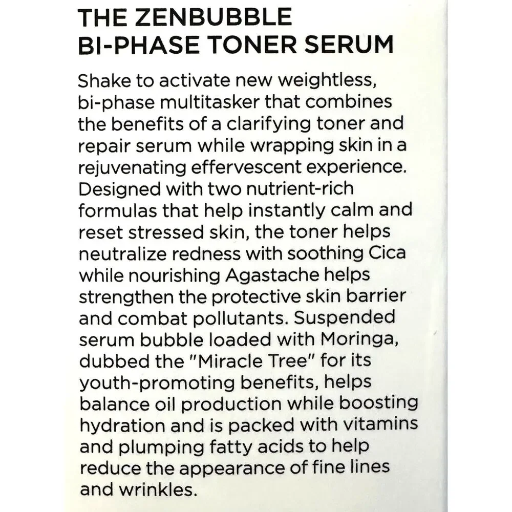 BeautyBio The ZenBubble Bi-Phase Toner Serum 1.7 fl oz